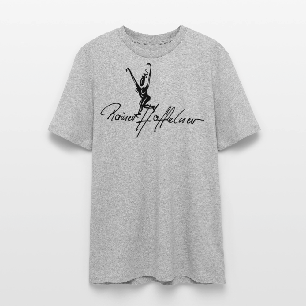 Unisex Bio-T-Shirt mit TUSCHEWEIBCHEN PRINT - Grau meliert