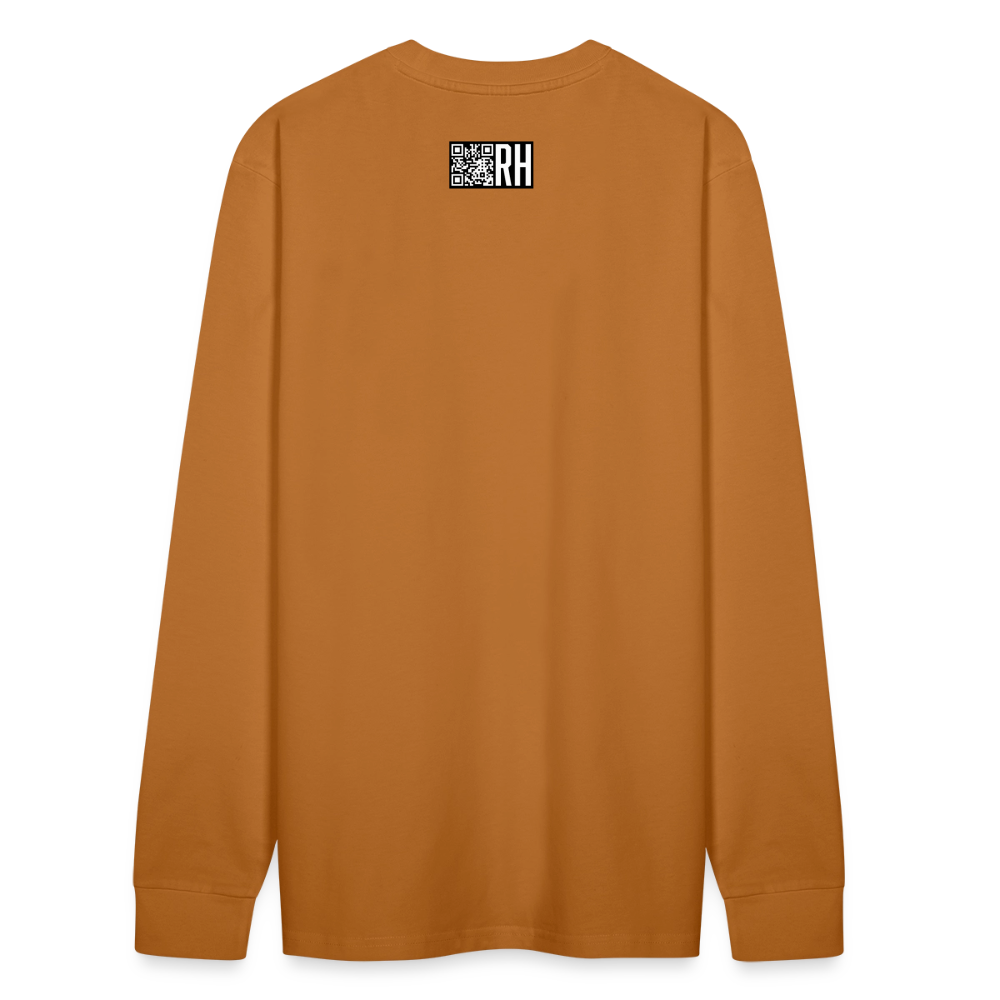 Unisex Bio-Langarmshirt mit CREATIVE VIRUS INSIDE PRINT - Herbstorange