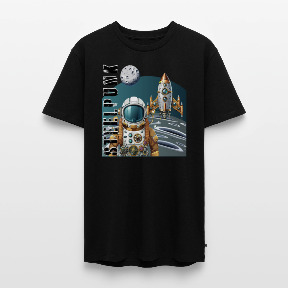 Männer Premium T-Shirt mit STEELPUNK PRINT - Schwarz