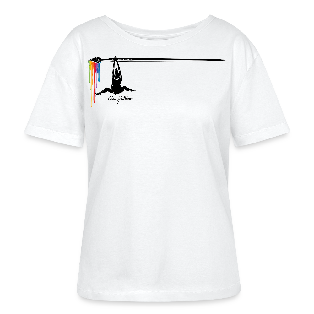 Frauen T-Shirt mit MÄNNLE PRINT - Weiß