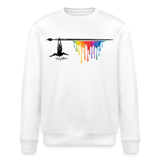 Unisex Bio-Sweatshirt mit MÄNNLE PRINT - Weiß