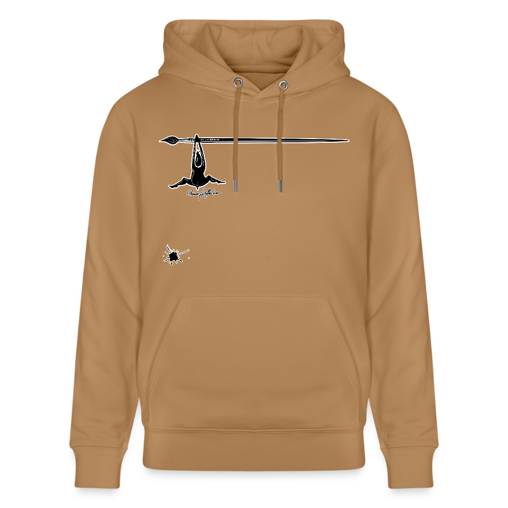 Unisex Hoodie mit TUSCHEMÄNNCHEN PRINT - Karamell