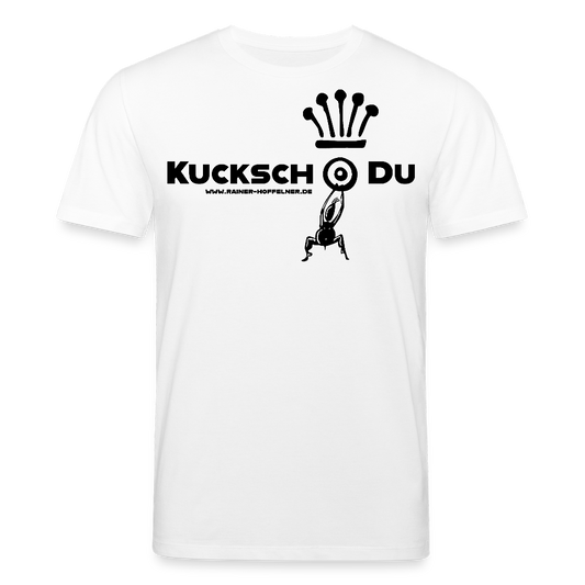 Unisex Bio-T-Shirt mit KUCKSCH DU PRINT - Weiß