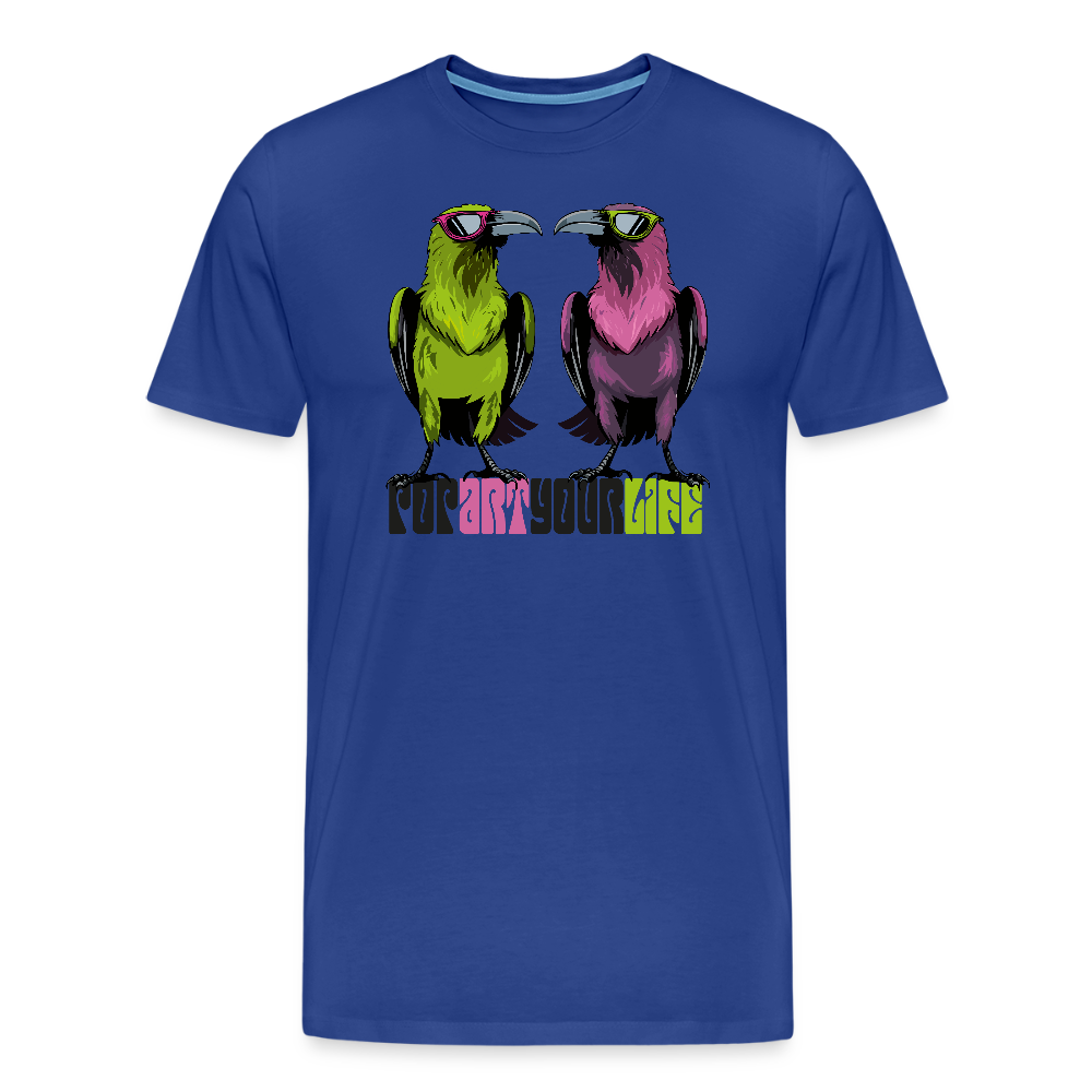 Männer Premium T-Shirt mit POPART YOUR LIFE PRINT - Königsblau