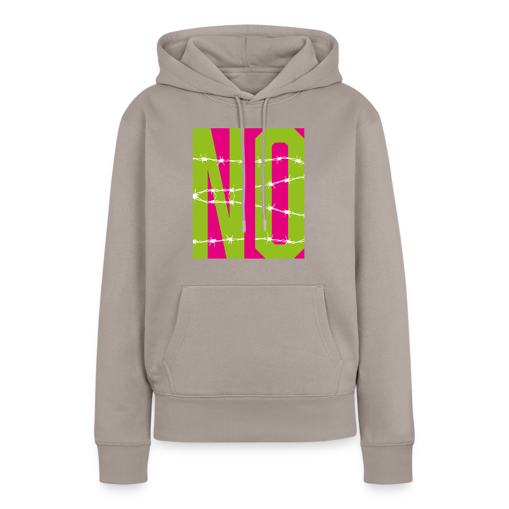 Frauen Premium Hoodie mit NO PRINT - Taupe