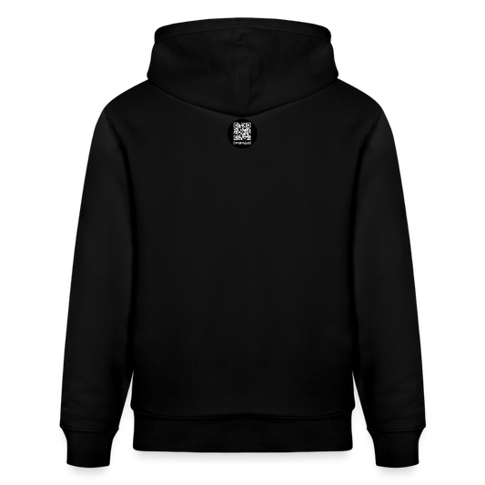 Unisex Bio-Hoodie mit BLACK MANDALA PRINT - Schwarz