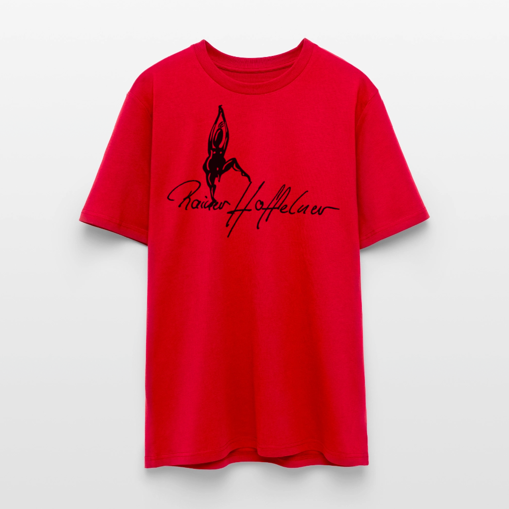 Unisex Bio-T-Shirt mit TUSCHEMÄNNCHEN PRINT - Rot