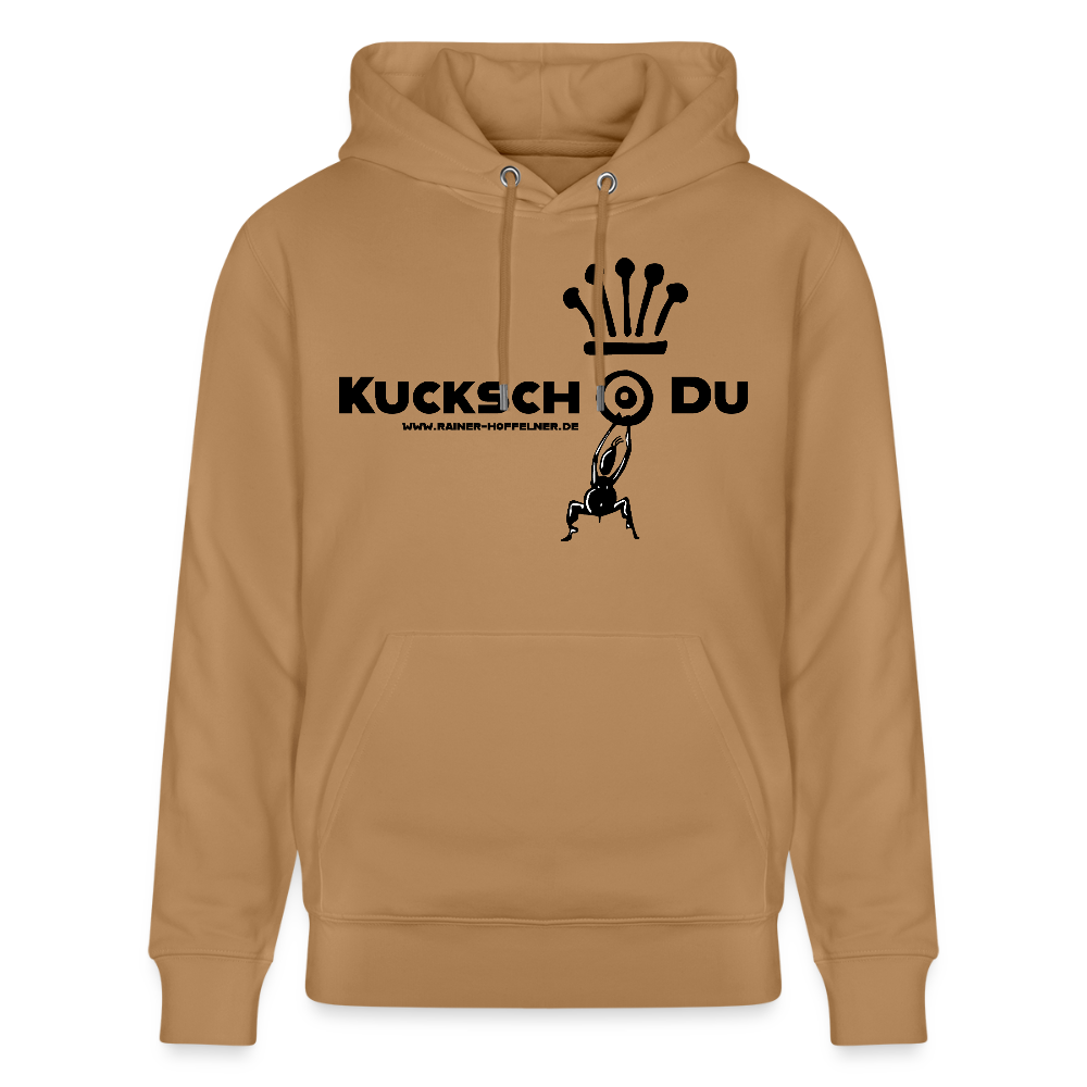 Unisex Hoodie mit KUCKSCH DU PRINT - Karamell