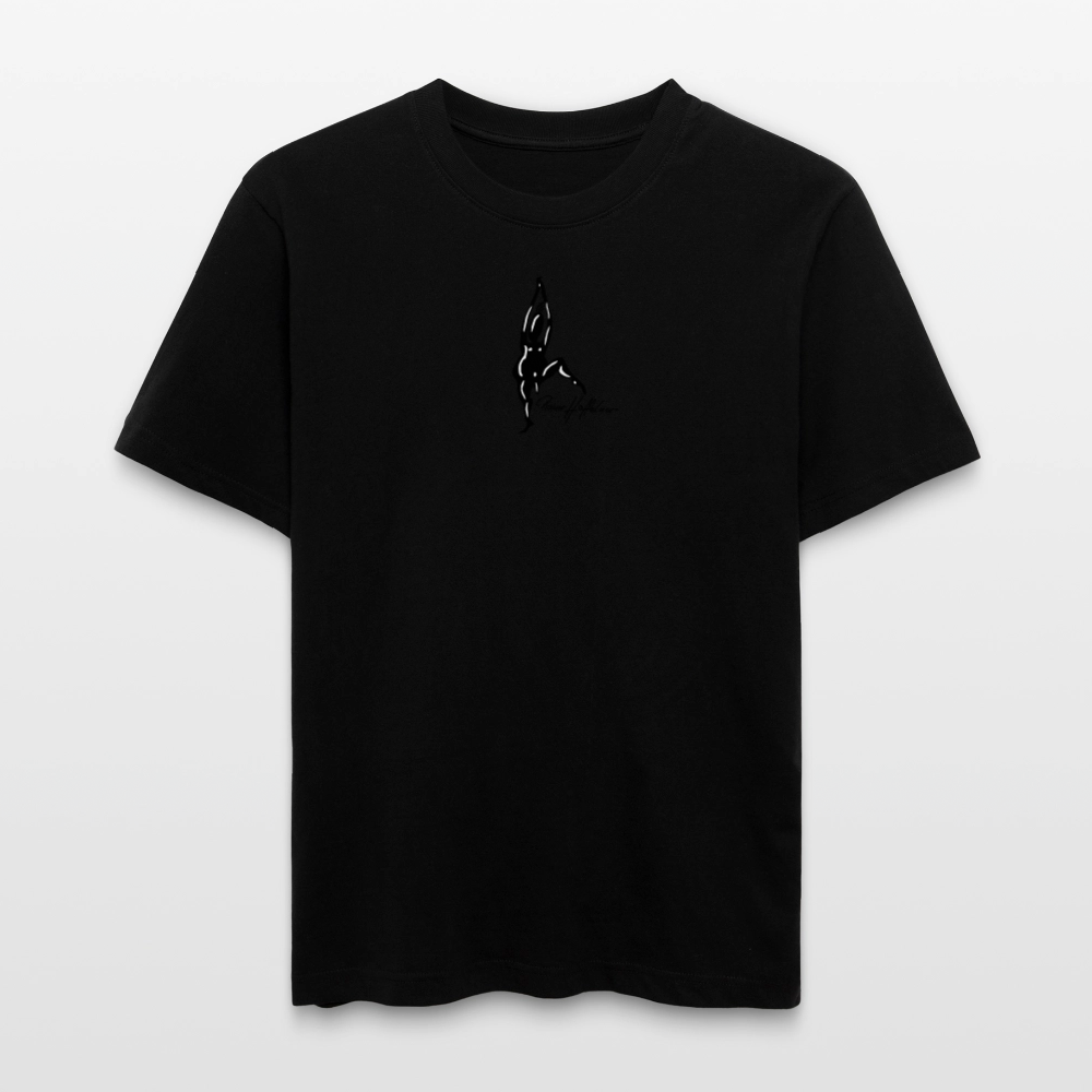 Unisex Bio-T-Shirt mit TUSCHEMÄNNCHEN PRINT - Schwarz