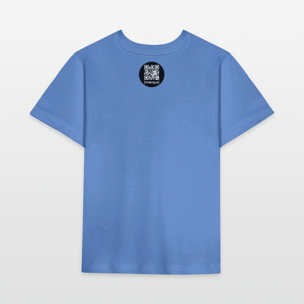 MNJS KIDS Bio T-Shirt mit FUNKY ALPAKA CLUB PRINT - Blau