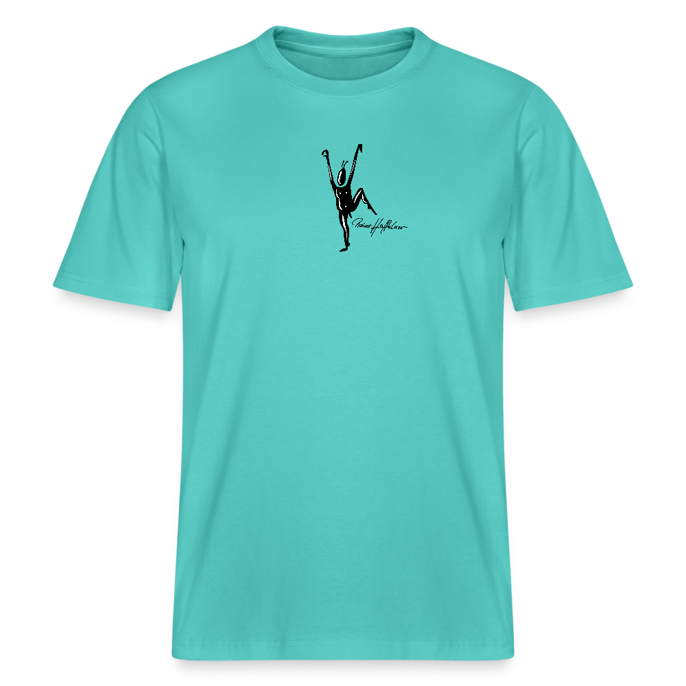 Unisex Bio-T-Shirt mit TUSCHEMÄNNCHEN PRINT - Poolblau