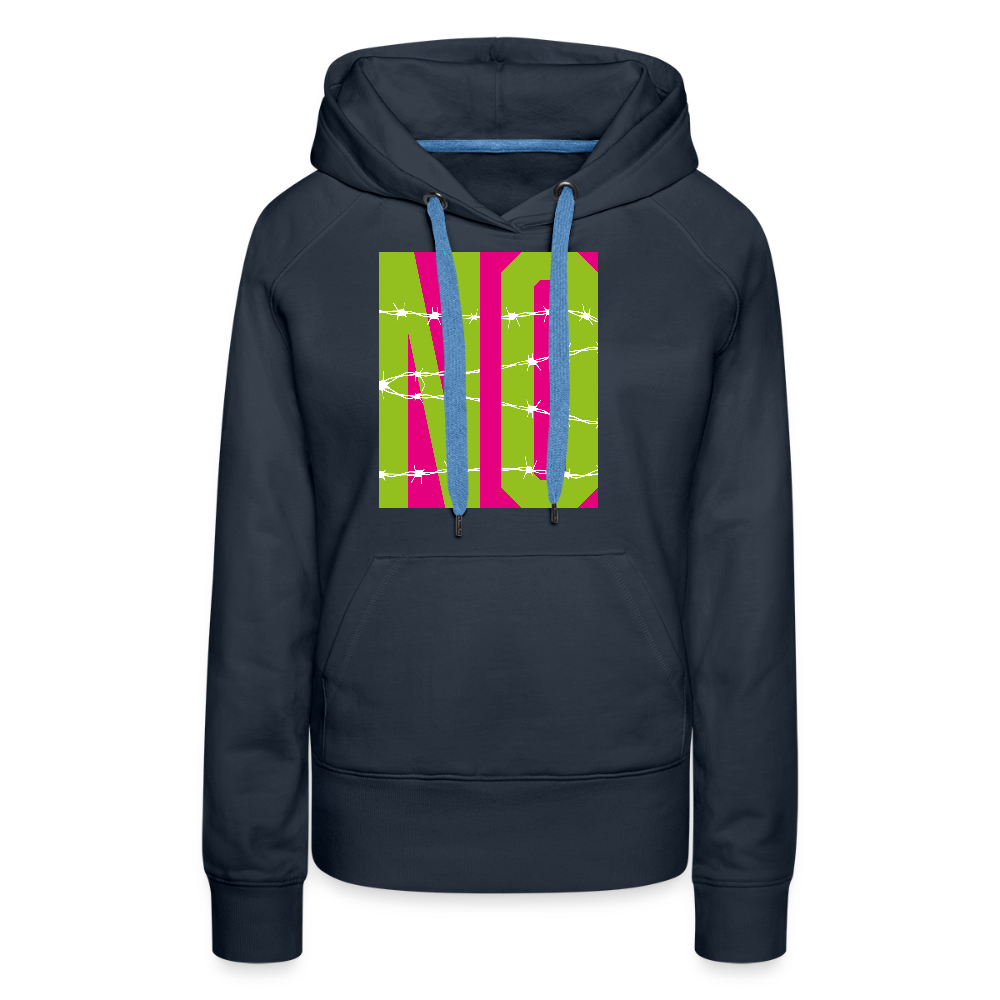 Frauen Premium Hoodie mit NO PRINT - Navy