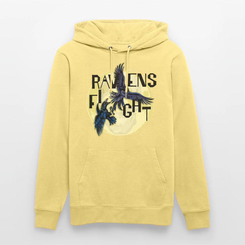 Unisex Hoodie mit RAVENS FIGHT PRINT - Gelb Viva