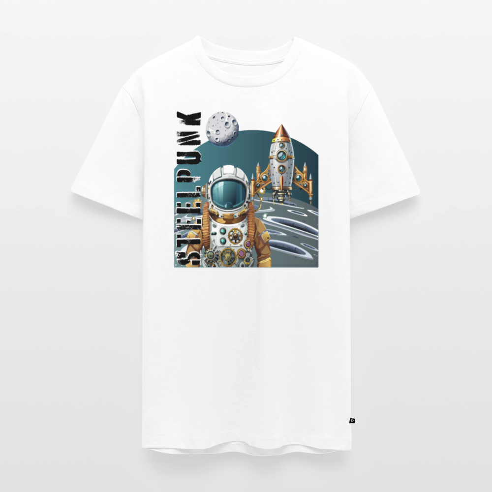 Männer Premium T-Shirt mit STEELPUNK PRINT - Weiß
