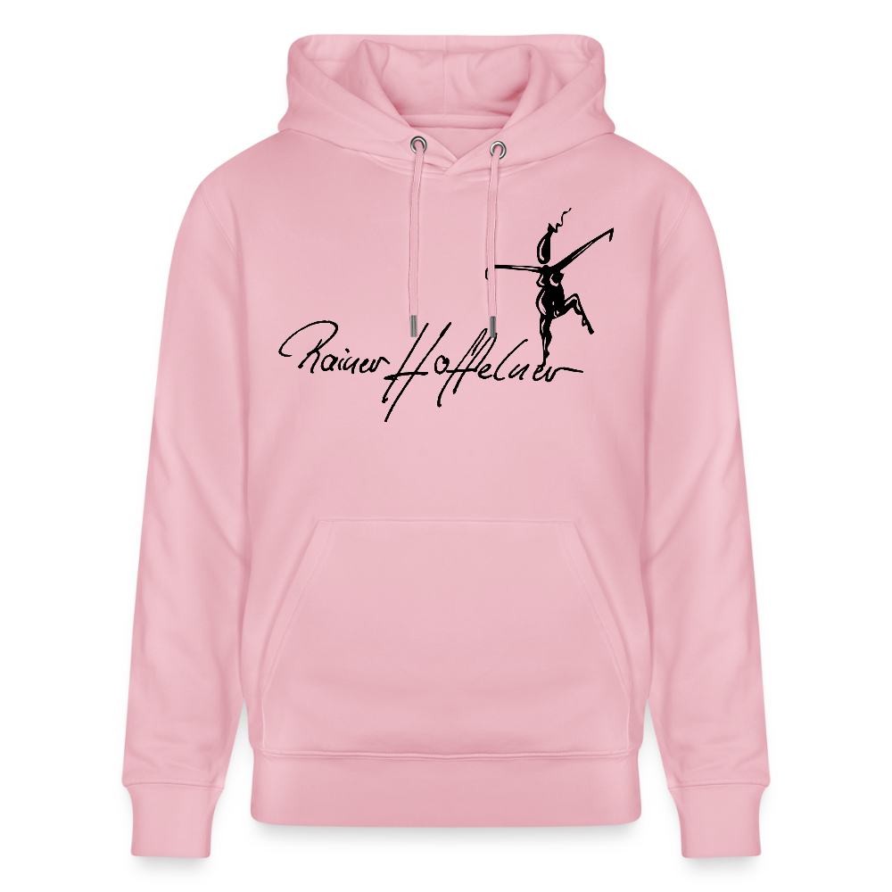 Unisex Bio-Hoodie mit TUSCHEWEIBCHEN PRINT - Hellrosa