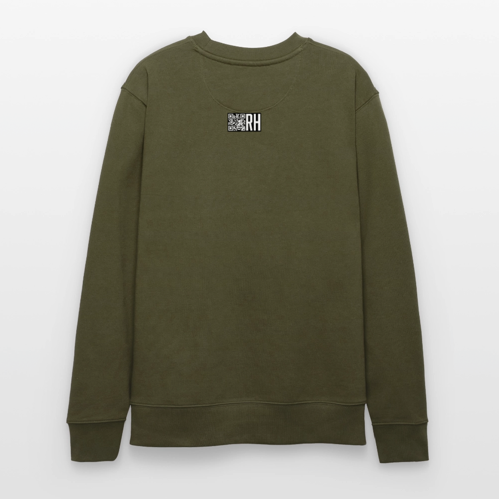 Unisex Bio-Sweatshirt mit TUSCHEWEIBCHEN PRINT - Khaki