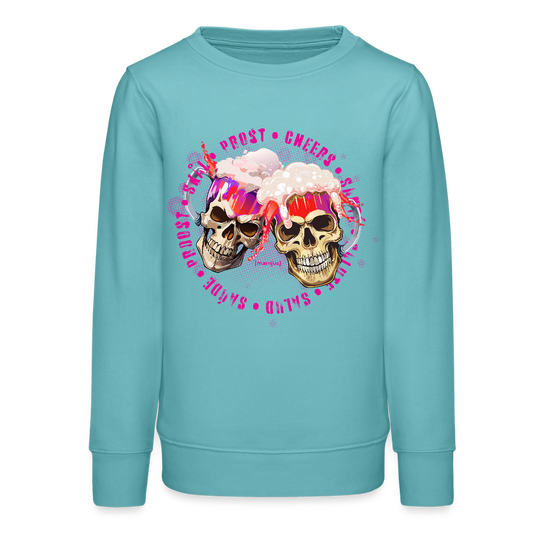 MNJS TEENS Bio Sweatshirt mit OKTOBERFEST EDITION GIRLS PRINT - Pastelltürkis