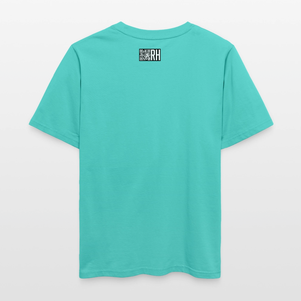 Unisex Bio-T-Shirt mit TUSCHEWEIBCHEN PRINT - Poolblau