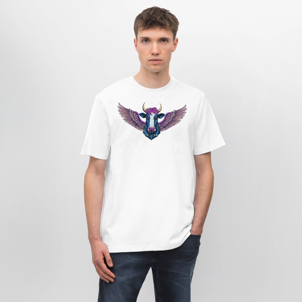 Unisex Bio-T-Shirt mit MNJS CREW no limits PRINT - Weiß