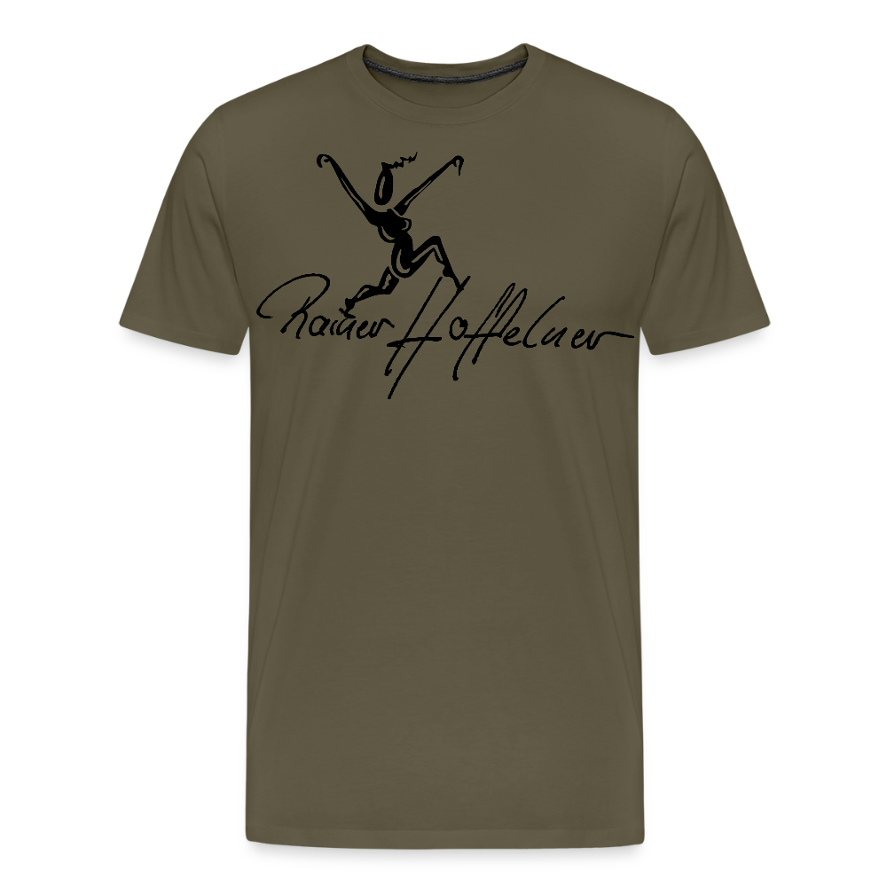 Männer Premium T-Shirt mit TUSCHEWEIBCHEN PRINT - Khaki