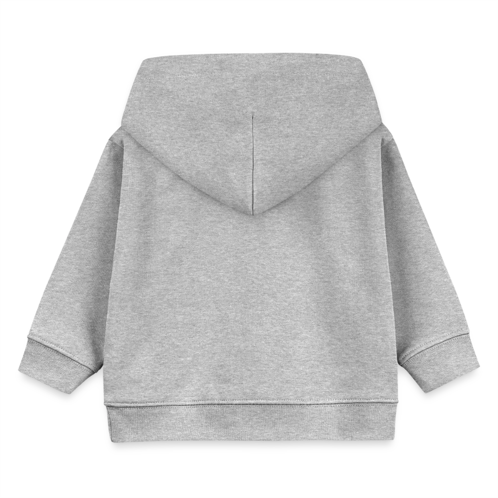 MNJS KIDS Bio Hoodie mit FEEL THE BEA(S)T PRINT - Grau meliert