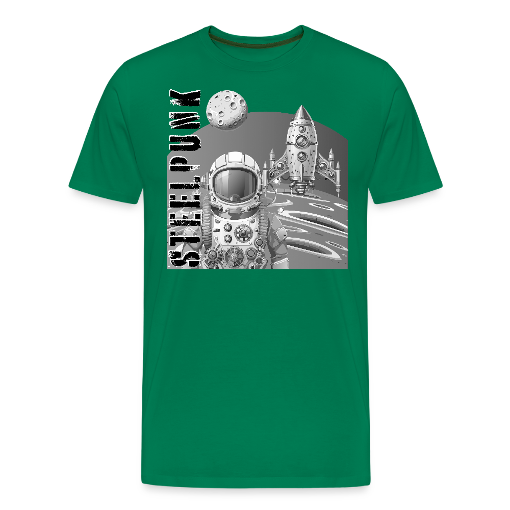 Männer Premium T-Shirt mit STEELPUNK PRINT - Kelly Green