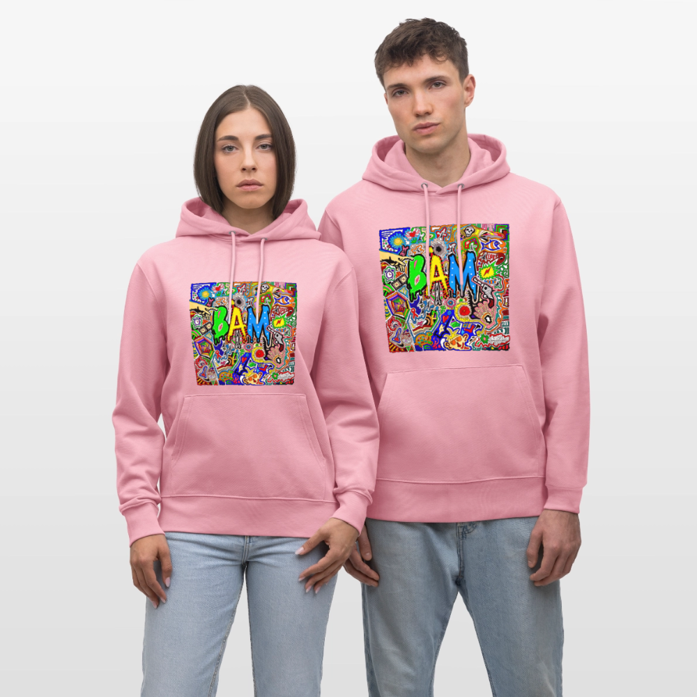 Unisex Bio-Hoodie mit BÄM PRINT - Lila Traum