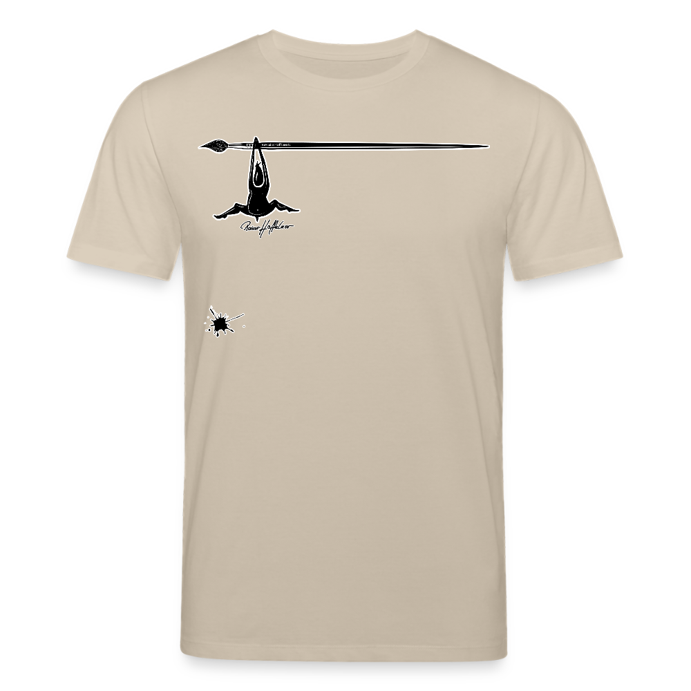 Unisex Bio-T-Shirt mit MÄNNLE PRINT - Beige