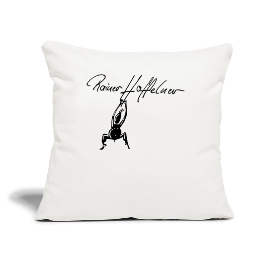 Sofakissenbezug 44 x 44 cm mit TUSCHEMÄNNCHN PRINT - Naturweiß