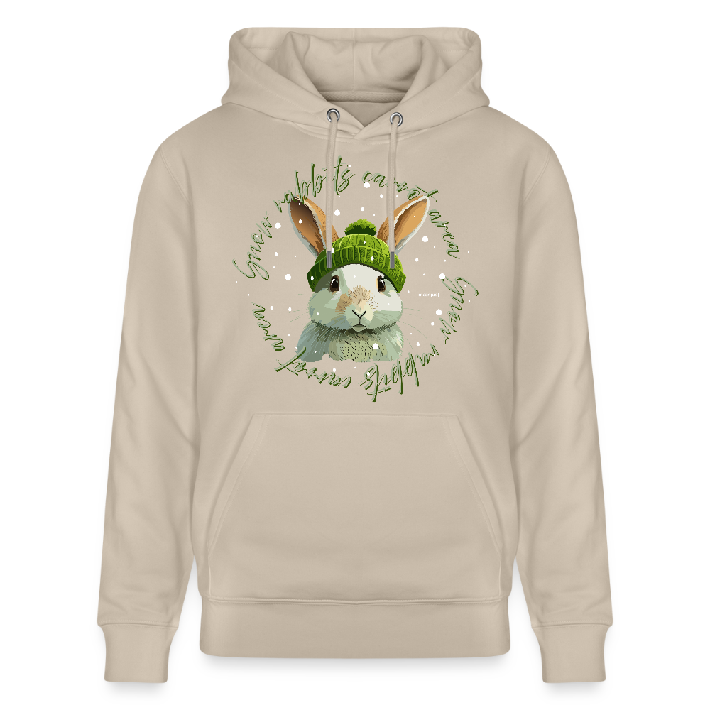 Unisex Bio-Hoodie mit SNOW RABBITS CARROT AREA PRINT - Beige