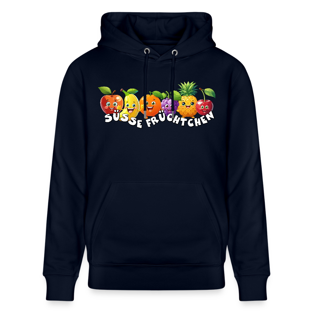 Unisex Hoodie mit SÜSSE FRÜCHTCHEN PRINT - Navy