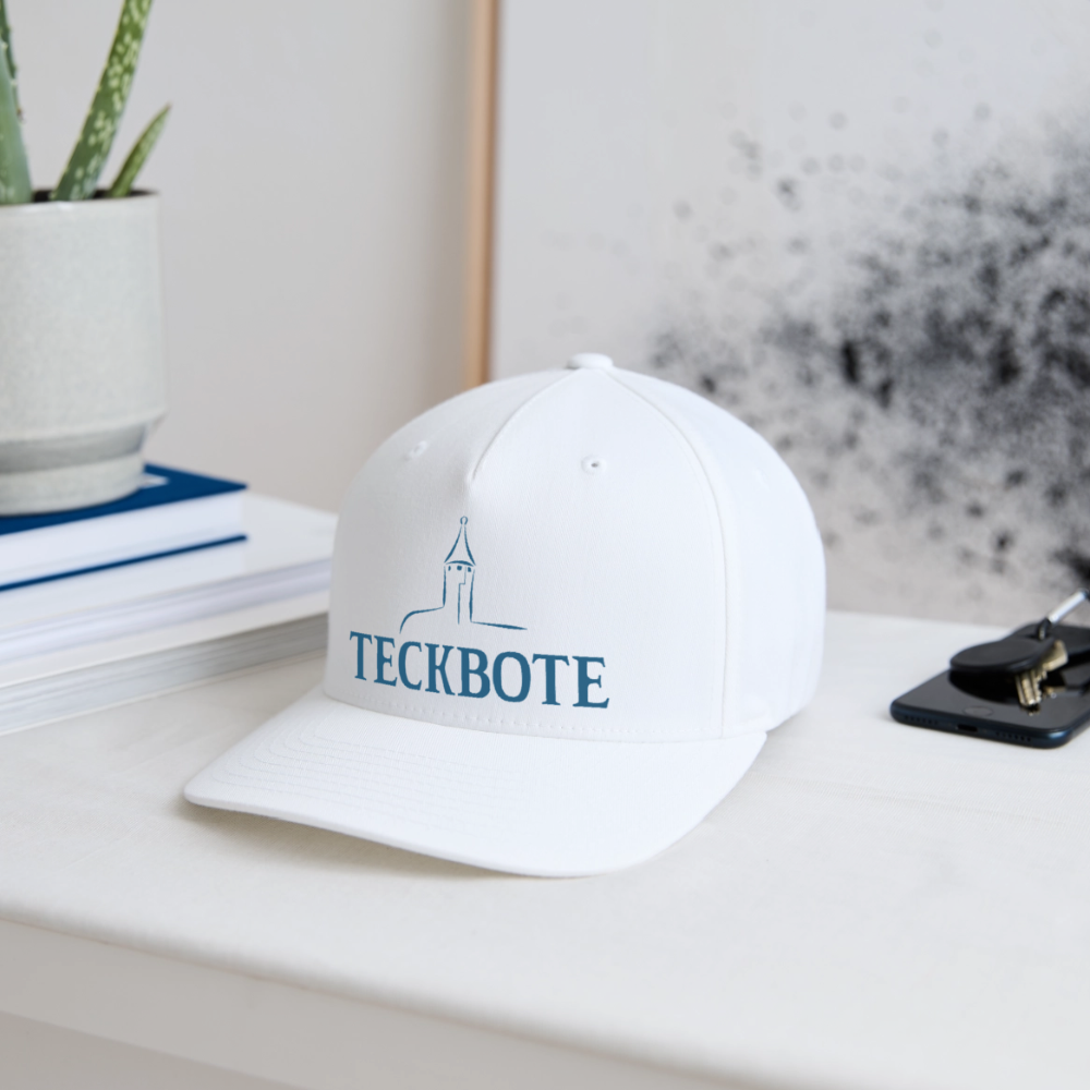 Flexfit Cap mit TECKBOTE PRINT - Weiß