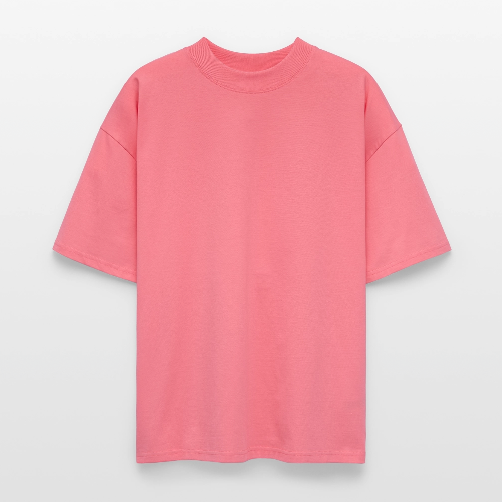Oversized Unisex T-Shirt mit STEELPUNK PRINT Rückseite - Pink
