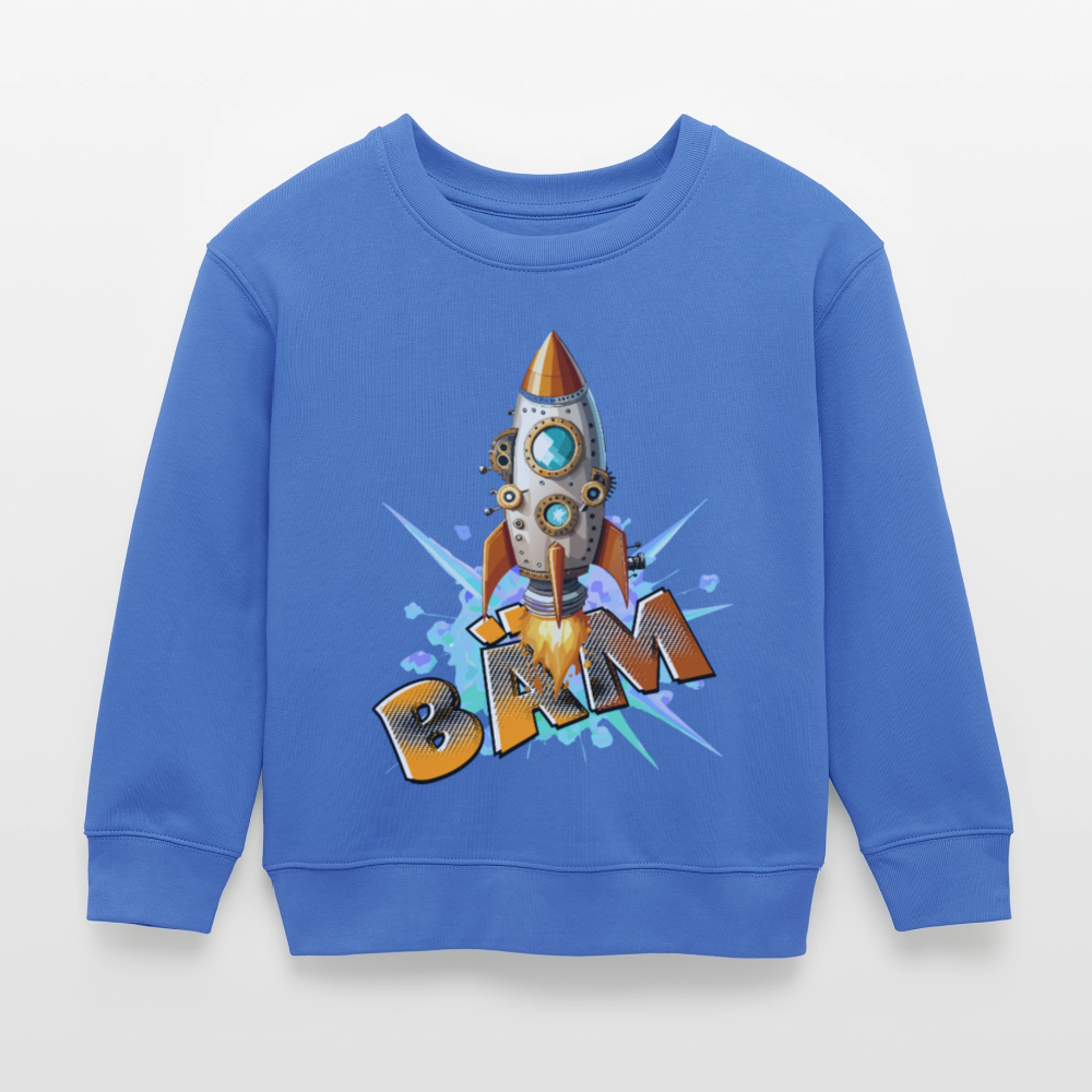 MNJS KIDS Mini Changer Bio Sweatshirt mit BÄMPRINT - carolina Blue