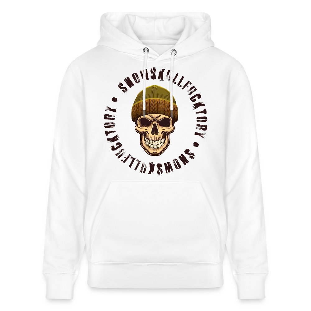 Unisex Hoodie mit SNOWSKULL PRINT - Weiß