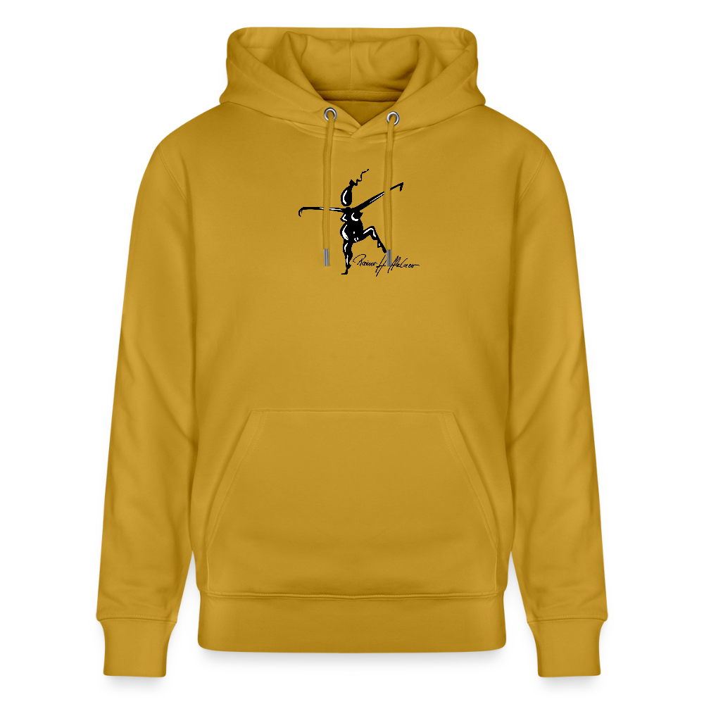 Unisex Bio-Hoodie mit TUSCHEWEIBCHEN PRINT - Ocker