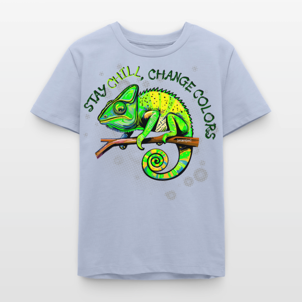 MNJS TEENS Bio T-Shirt mit CAMAELEON PRINT - Lavendel-Violett