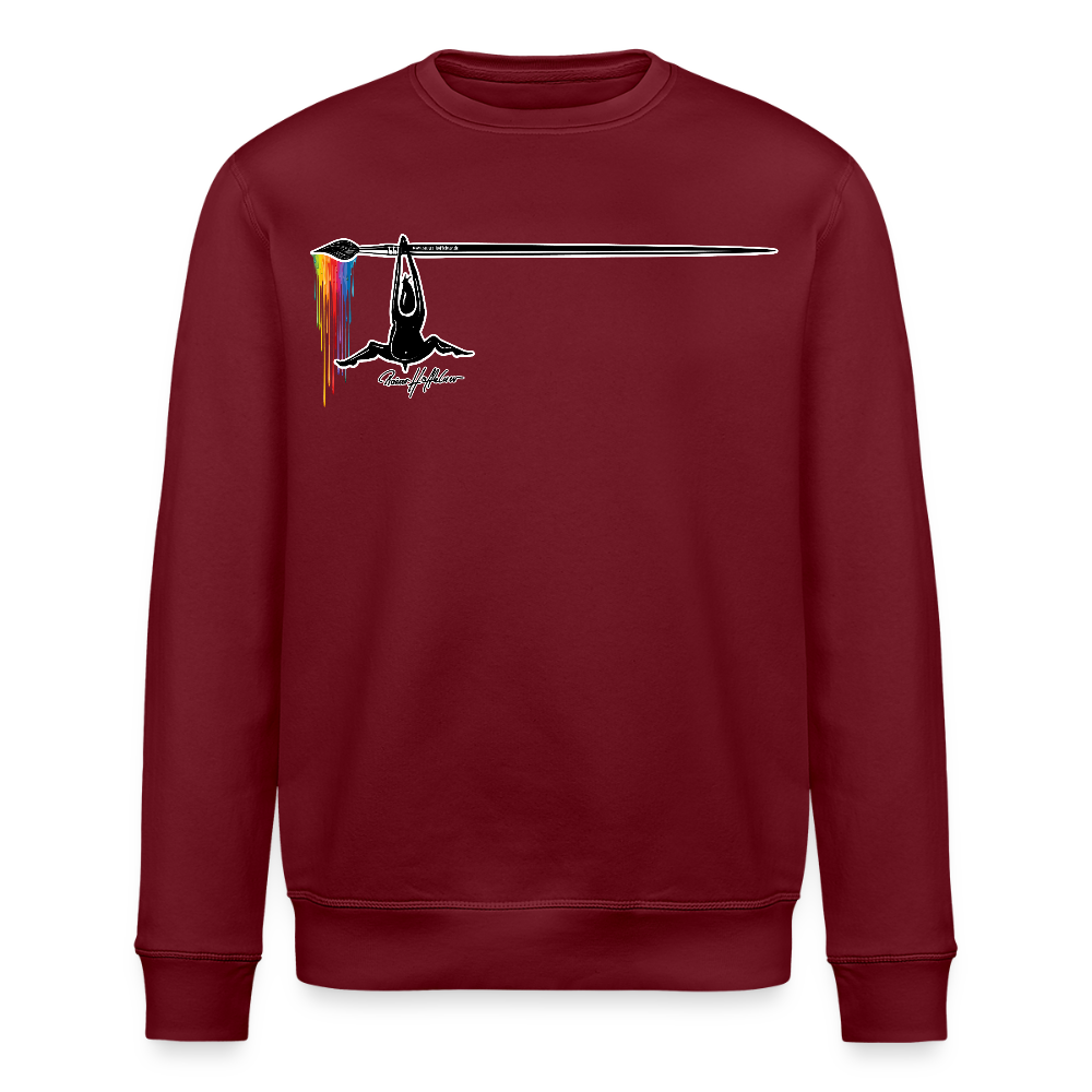 Unisex Bio-Sweatshirt mit MÄNNLE PRINT - Burgunderrot