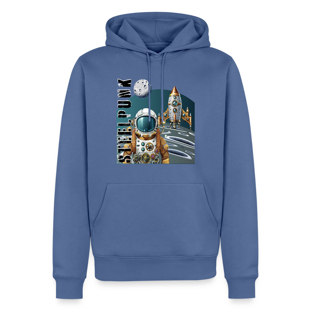 Männer Premium Hoodie mit STEELPUNK PRINT - Taubenblau