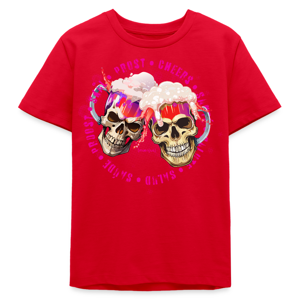 MNJS TEENS Bio T-Shirt mit OKTOBERFEST EDITION GIRLS PRINT - Rot