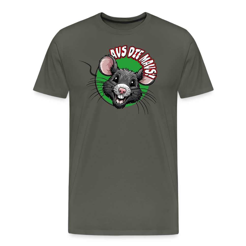 Männer Premium T-Shirt mit AUS DIE MAUS PRINT - Asphalt