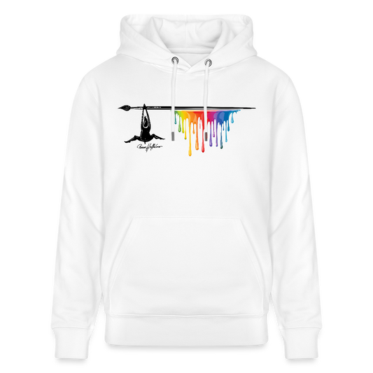 Unisex Hoodie mit TUSCHEMÄNNCHEN PRINT - Weiß