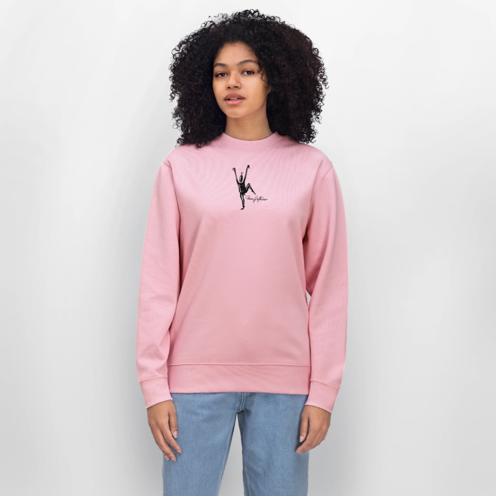 Unisex Bio-Sweatshirt mit TUSCHEMÄNNCHEN PRINT - Hellrosa