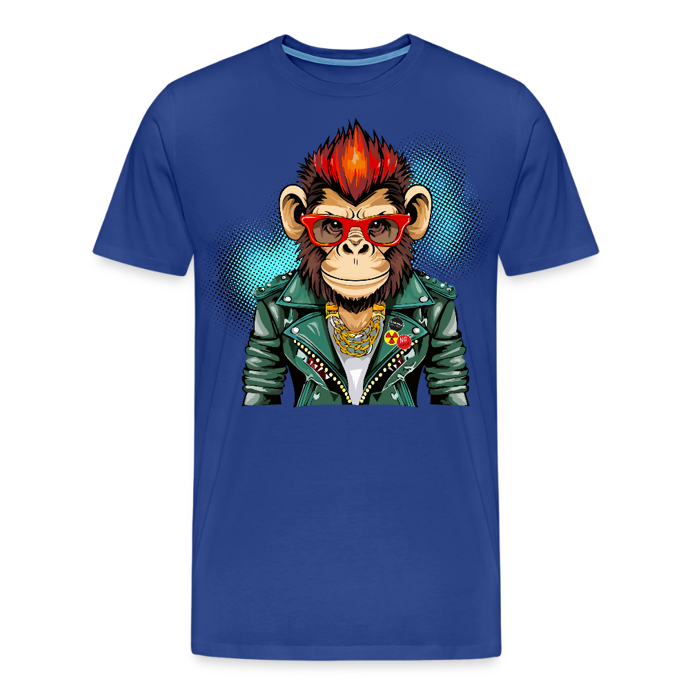 Männer Premium T-Shirt mit MONKEY PRINT - Königsblau
