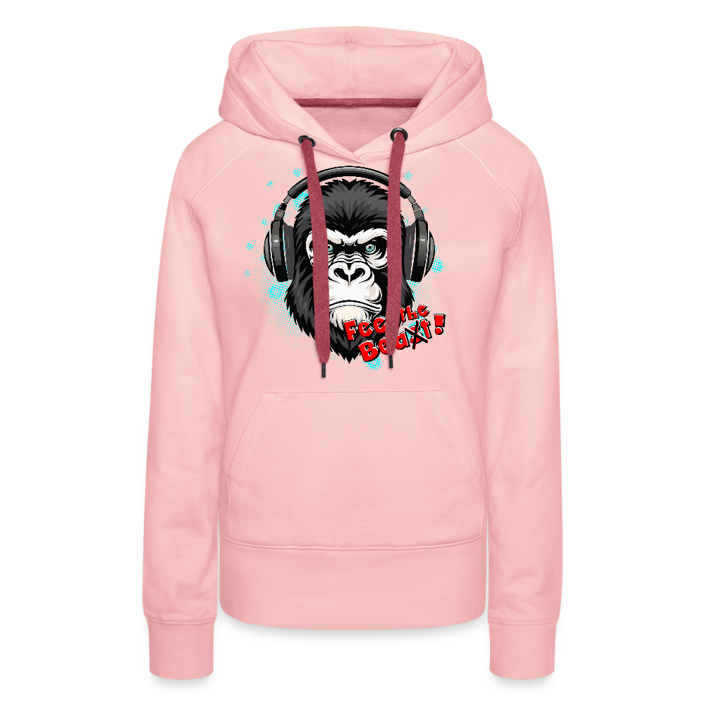 Frauen Premium Hoodie mit FEEL THE BEA(S)T PRINT - Kristallrosa