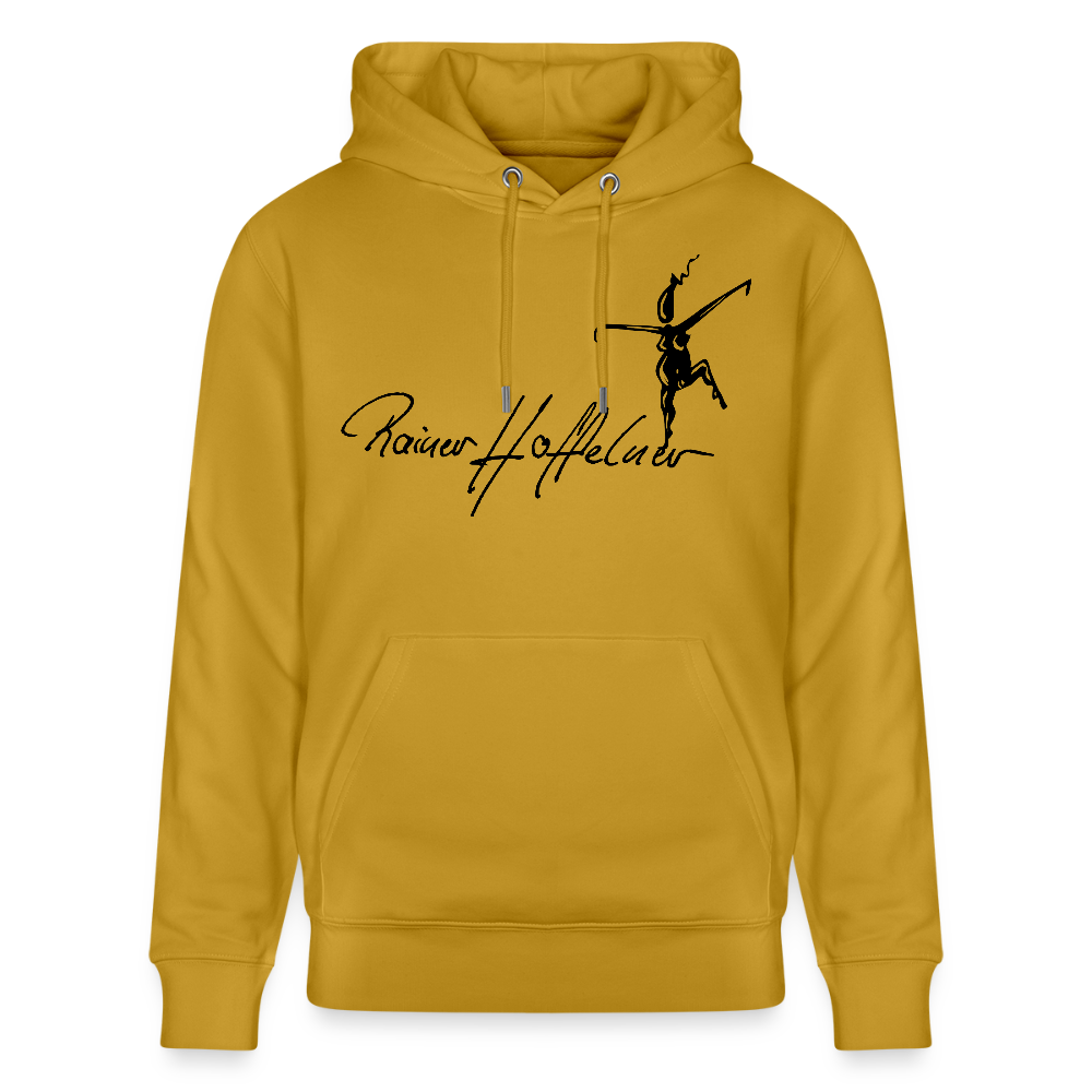 Unisex Bio-Hoodie mit TUSCHEWEIBCHEN PRINT - Ocker