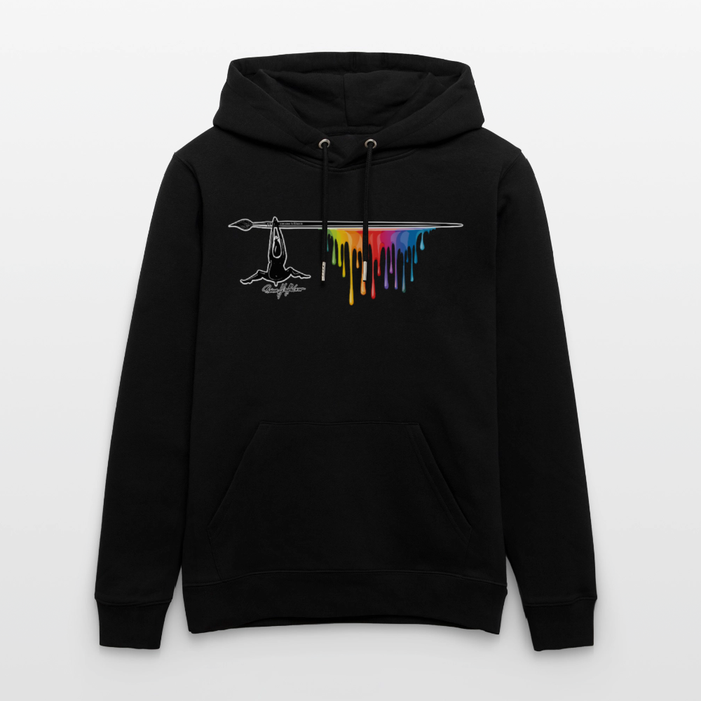 Unisex Hoodie mit TUSCHEMÄNNCHEN PRINT - Schwarz