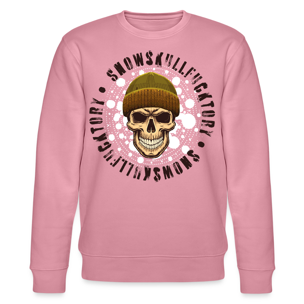 Unisex Bio-Sweatshirt mit SNOWSKULL PRINT - Lila Traum