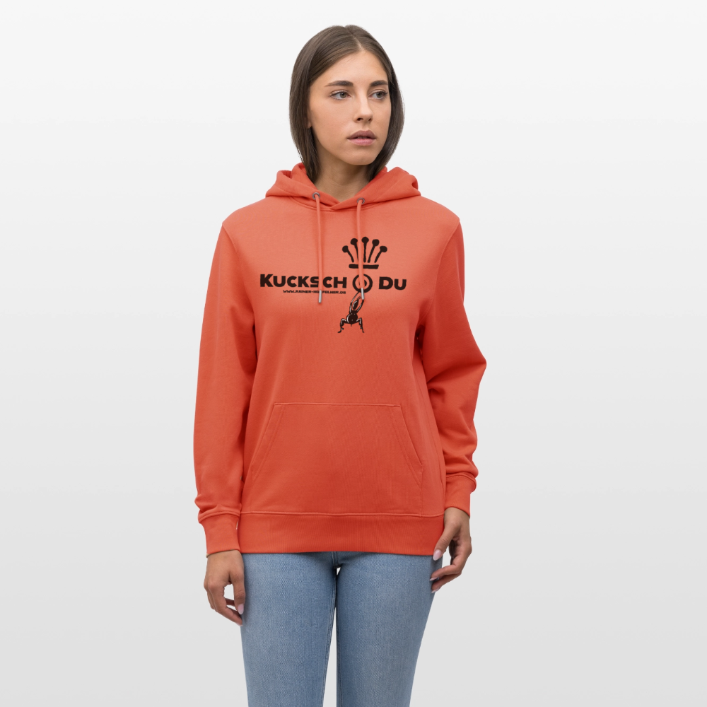 Unisex Hoodie mit KUCKSCH DU PRINT - Hellrot