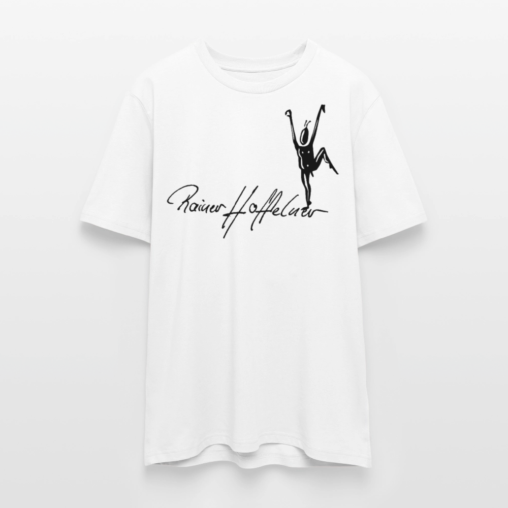 Unisex Bio-T-Shirt mit TUSCHEMÄNNCHEN PRINT - Weiß